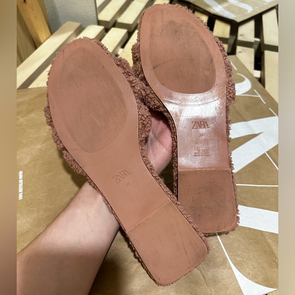 ZARA CROSSOVER FABRIC SANDALS - Picture 4 of 7